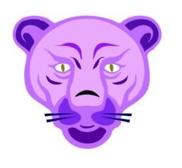 Lion Face Silhouette Clip Art