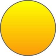 Orange Sun Clip Art drawing