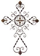 Wrought Iron Wall Decor Cross