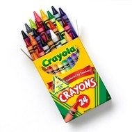 Colorful Crayola Crayons in the package