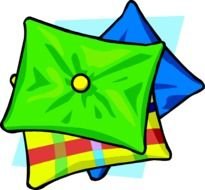 Cartoon Pillow Clip Art N3