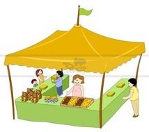 Farmer Market Stall Clip Art