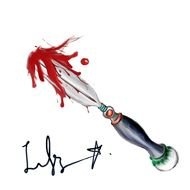 Bloody Dagger Cartoon drawing