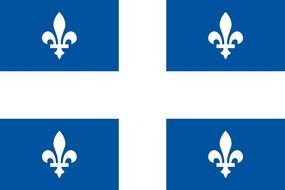 Colorful Quebec Flag clipart