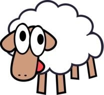 Cute Cartoon Sheep drawing