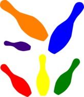 Kids Bowling Clip Art