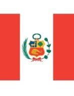 isolated flag of Peru