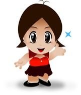 Cartoon Girl Clip Art N12