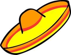 drawn hat sombrero