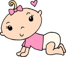 cute Baby girl with pink bow