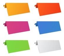 Name Colorful Origami Paper Sheets