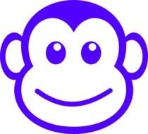 Monkey Face Clip Art N3