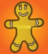 Gingerbread Man Clip Art N14