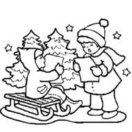 Free Printable Christmas Coloring Pages Children Singing