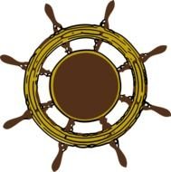 Pirate Ship Wheel Clip Art