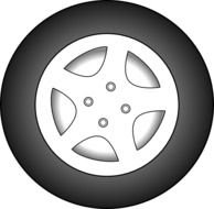 Cartoon Wheel Clip Art