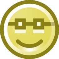 Smiley Face With Glasses Clip Art N8