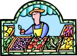 Farmers Market as a graphic illustration