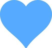 Blue Heart Clip Art N12