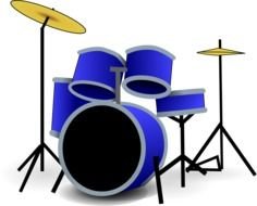 Drum Set as a graphic image