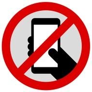 without a phone as a sign