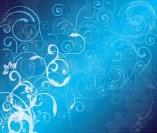 blue background with patterns as a picture for clipart