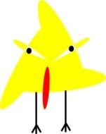 Angry Yellow Bird By Loveandread