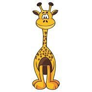 funny cartoon Baby Giraffe, Clip Art