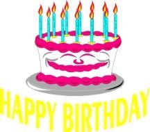 Clip Art of the happy birthday