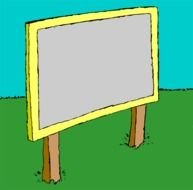 empty sign post
