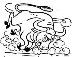 Chicago Bulls Cartoon Coloring Page