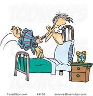 Getting Into Bed Cartoon