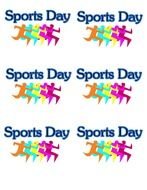 Name Tag sports day drawing