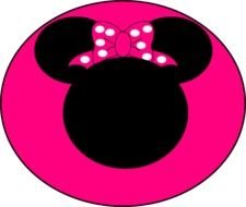 Minnie Mouse Pink Bow Clip Art N2