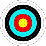 Archery Target Clip Art N17