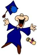 Clipart of High School Graduated man
