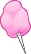 painted pink cotton candy