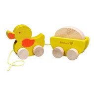wooden pull duck