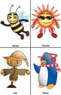 four seasons clip art