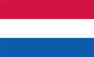 drawn rectangular flag of the Netherlands