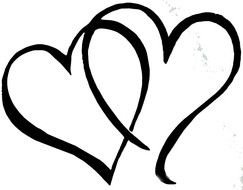 Double Heart Clip Art N4