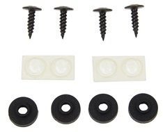 photo of black screws and gaskets