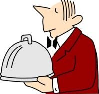 Giving covered dish clipart