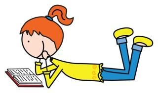girl Reading drawing