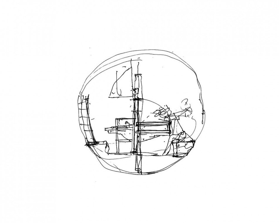 black and white sketch of egg