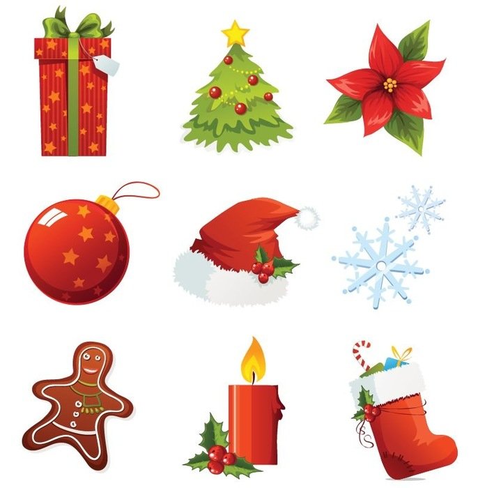 Free Vector Christmas Icons