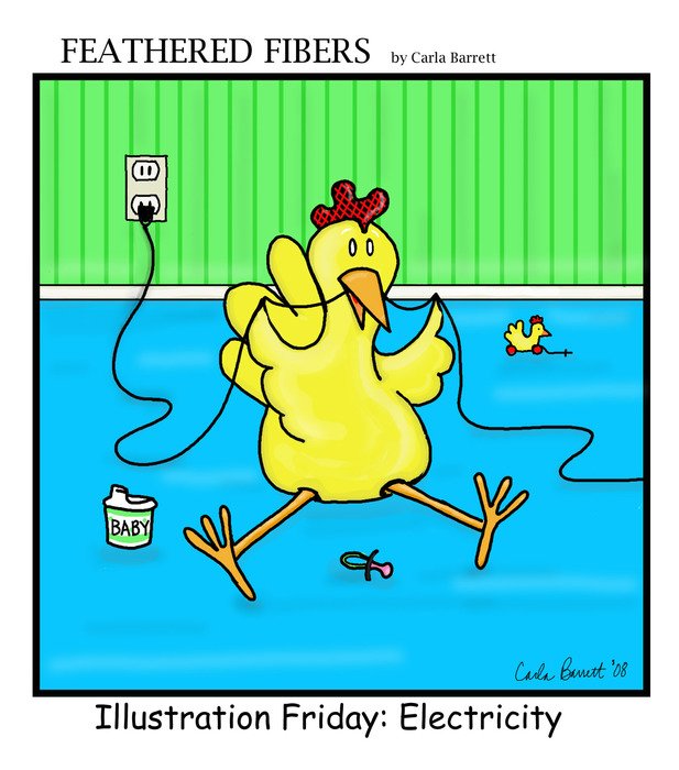 İllustration of Funny chicken