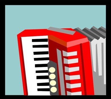 Button Accordion Clip Art