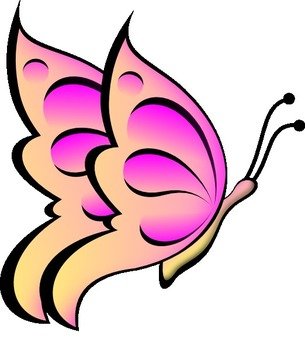 Cartoon Butterfly Clip Art N15