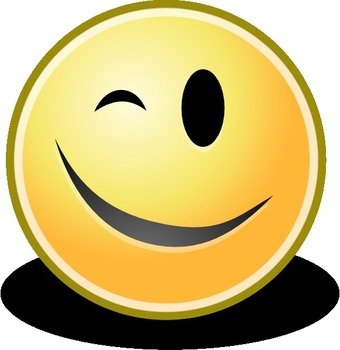 Winking Smiley Face Clip Art N6